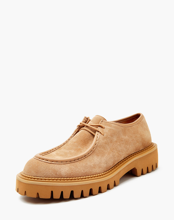 233-4124311-2210M Полуботинки женские велюр/нат.кожа темн-беж, Mascotte