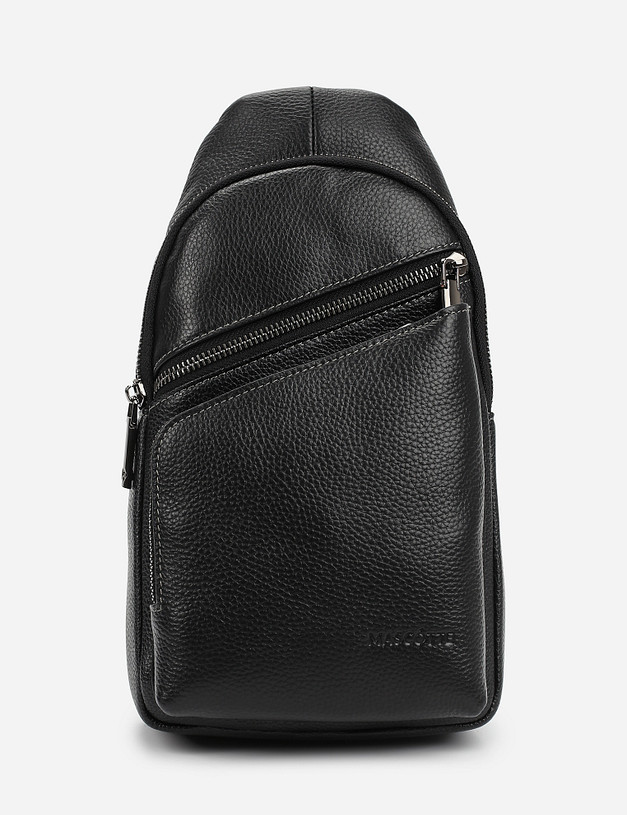 Черная мужская сумка MASCOTTE 604-0209-102 | ракурс 2