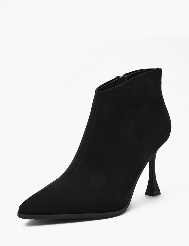 Черные женские ботильоны из велюра MASCOTTE 234-410320-0602 | ракурс 2