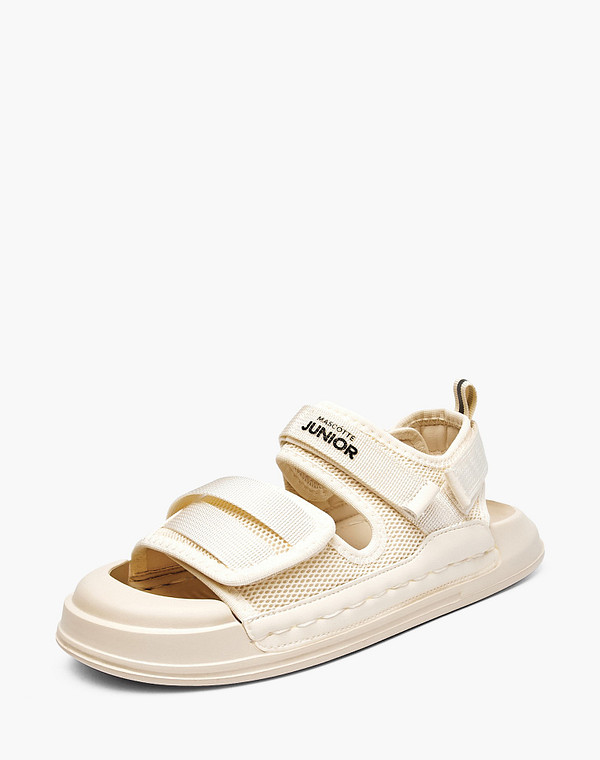 234-413961-0208 Туфли летние мальч./девич. текстиль/и.кожа молочн, Mascotte JUNIOR