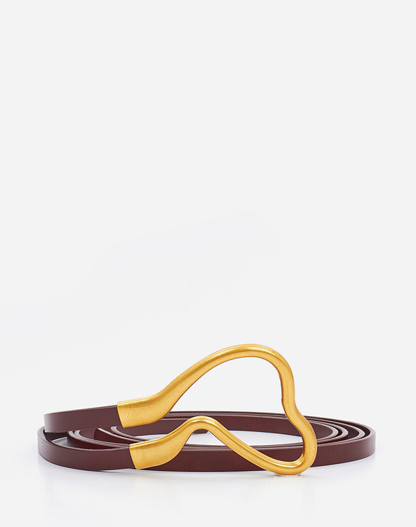 701-1212-605 Ремень жен. кож.спилок бордо, Mascotte