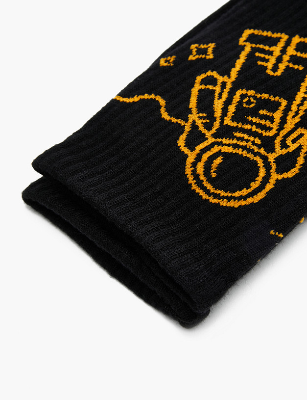 Черные мужские носки MASCOTTE 764-3106-2602 | ракурс 2