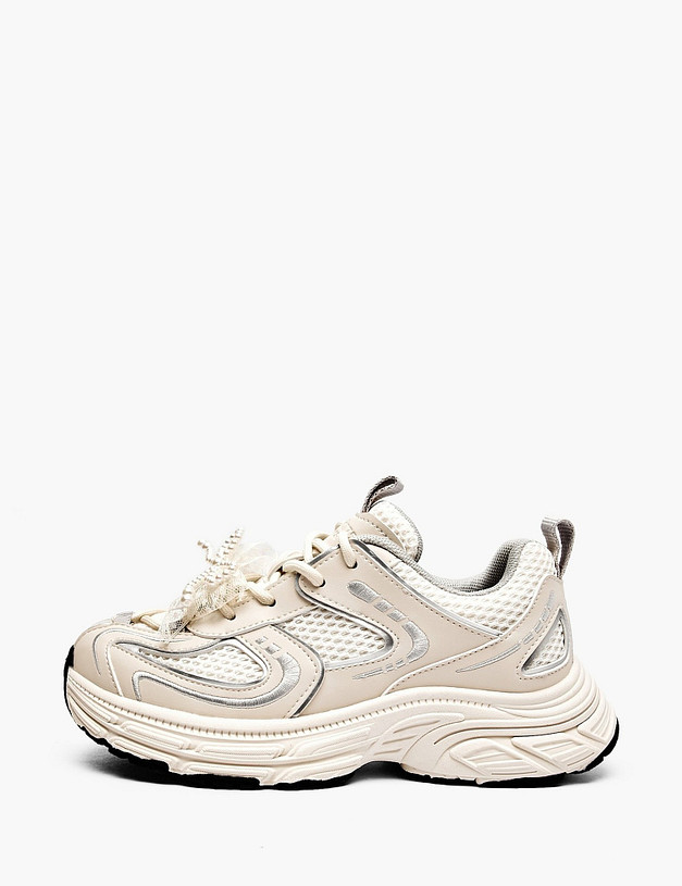 Молочные кроссовки для девочек MASCOTTE 234-616621-0601 | ракурс 1