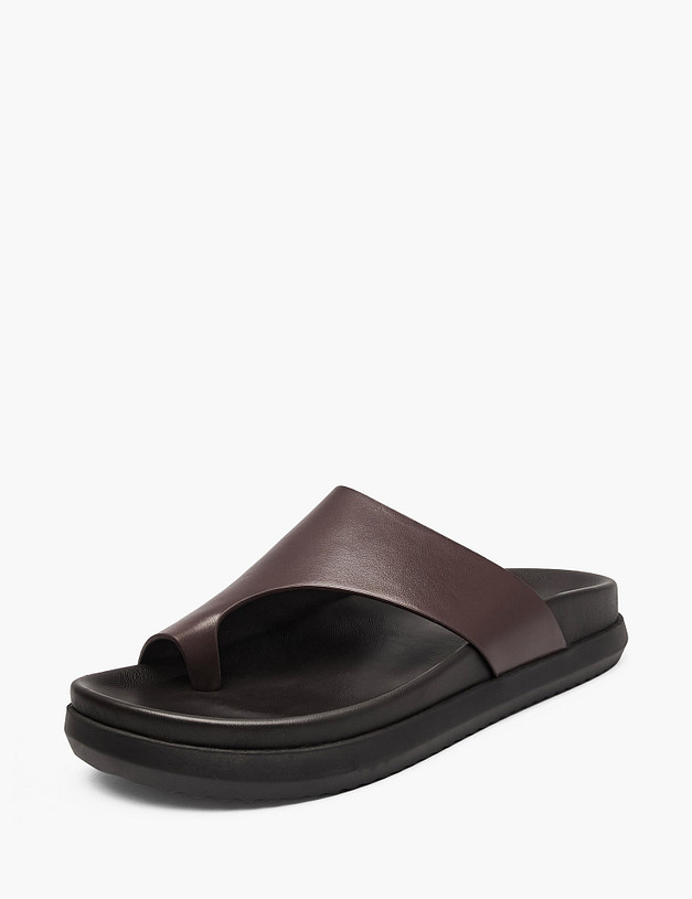 Коричневые женские сабо MASCOTTE 126-614911-0109 | ракурс 2