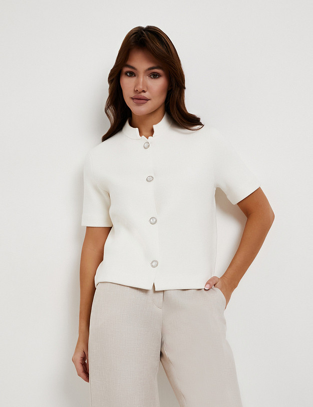 Молочный женский кардиган MASCOTTE 852-6119-2401 | ракурс 1