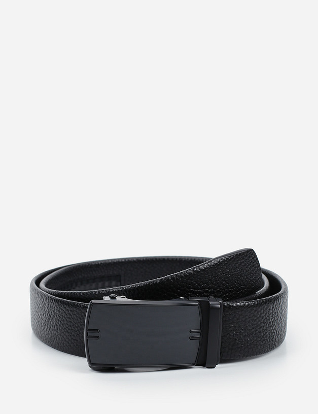 Черный мужской ремень MASCOTTE 727-0209-102 | ракурс 2
