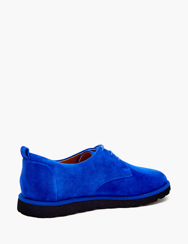 Синие женские дерби из велюра MASCOTTE 22-4120811-4628M | ракурс 3