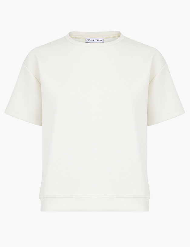 Молочная женская футболка MASCOTTE 890-4106-2401 | ракурс 7 Молочная женская футболка MASCOTTE 890-4106-2401 | ракурс 7