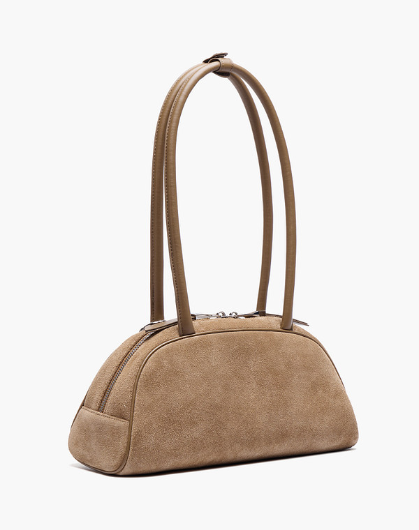 660-6122-609 Сумка женская велюр-и.кожа/текстиль св.коричн, S, Mascotte