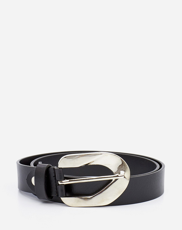 701-1207-602 Ремень жен. кож.спилок черн, Mascotte