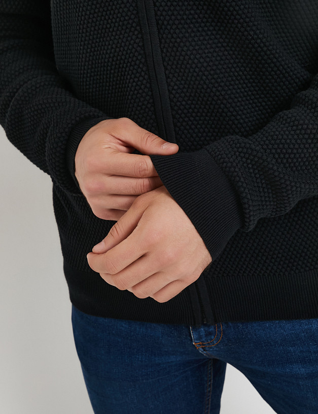 Черный мужской кардиган MASCOTTE 971-5201-2602 | ракурс 5