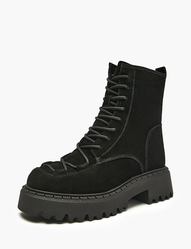 Черные женские зимние ботинки MASCOTTE 78-420251-3205M | ракурс 2