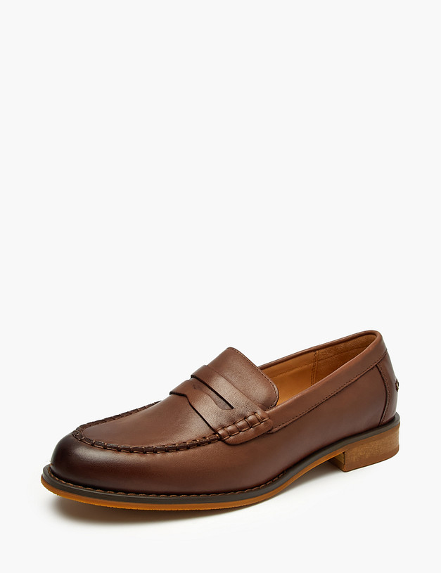 Коричневые женские лоферы MASCOTTE 58-520411-0109 | ракурс 2