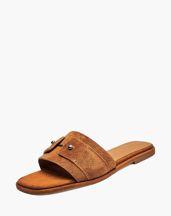 94-5164711-6604M Туфли летние женские велюр/нат.кожа рыж, Mascotte