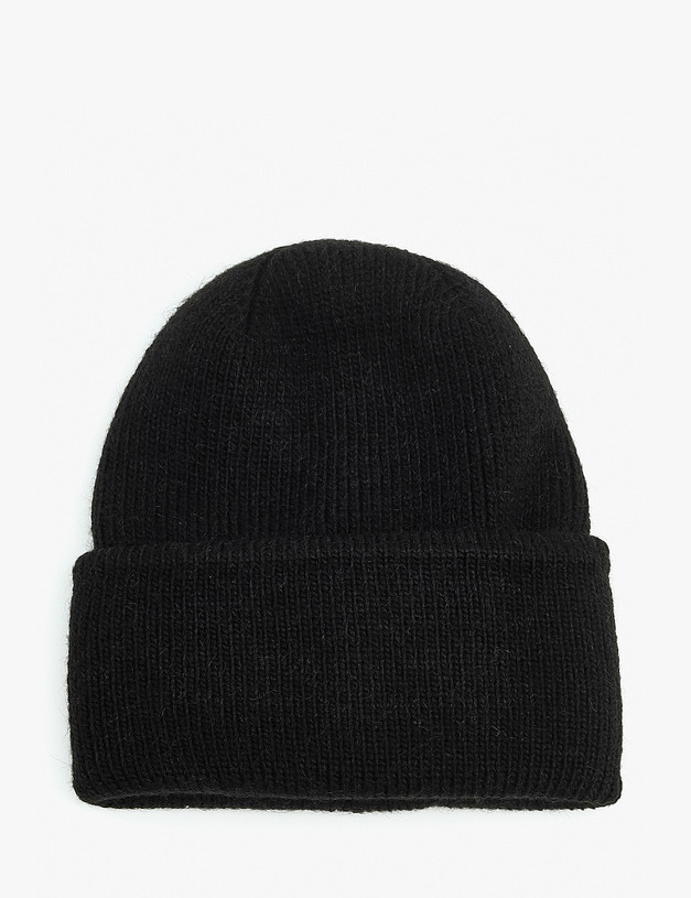 Черная женская шапка MASCOTTE 781-1217-502 | ракурс 2