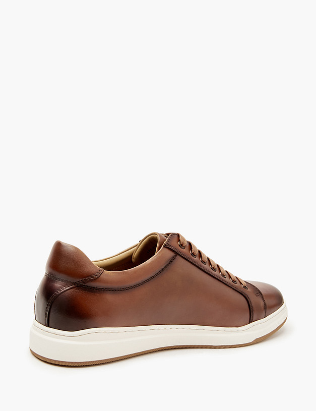 Коричневые мужские кеды  MASCOTTE 175-4111512-0109 | ракурс 3 Коричневые мужские кеды  MASCOTTE 175-4111512-0109 | ракурс 3