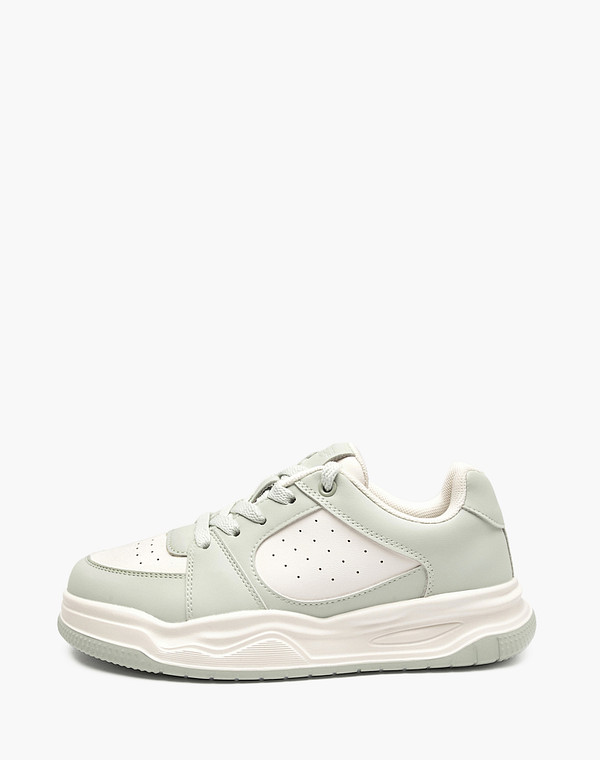 234-514721-0604 Полуботинки для активного отдыха мальч./девич. и.кожа/текстиль св.зелен-молочн, Mascotte JUNIOR