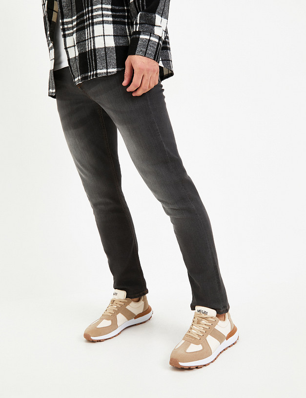 Бежевые мужские кроссовки MASCOTTE 128-324321-0208 | ракурс 1