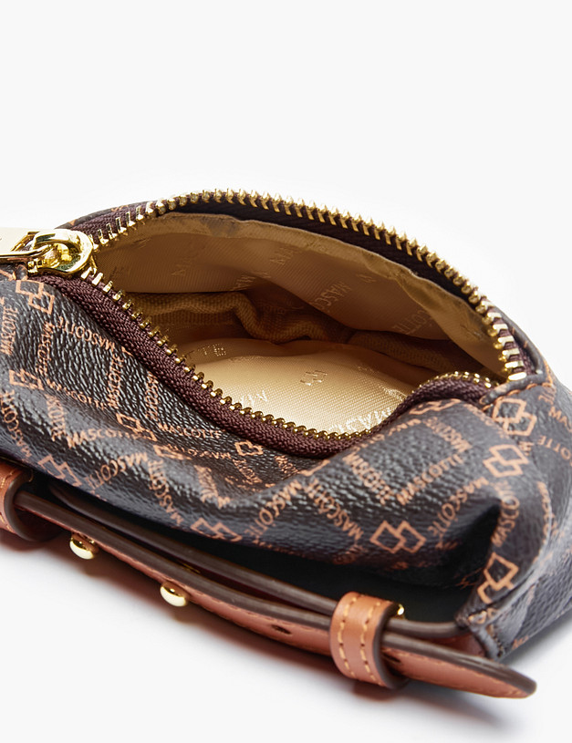 Коричневая женская микро-сумка MASCOTTE 602-2218-609 | ракурс 4 Коричневая женская микро-сумка MASCOTTE 602-2218-609 | ракурс 4