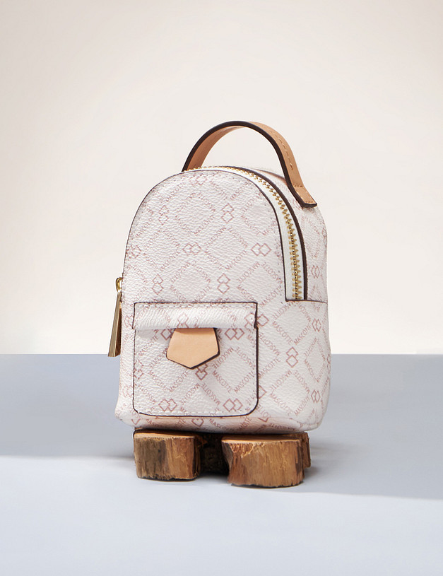 Белый женский мини-рюкзак MASCOTTE 602-2213-601 | ракурс 2