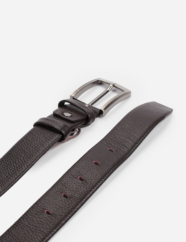 Коричневый мужской ремень MASCOTTE 727-9208-109 | ракурс 3