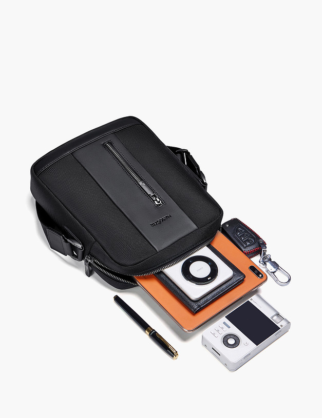 Черная мужская сумка MASCOTTE 604-5120-202 | ракурс 7 Черная мужская сумка MASCOTTE 604-5120-202 | ракурс 7