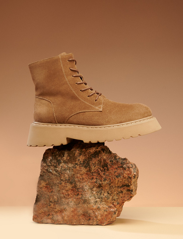 Бежевые женские ботинки MASCOTTE 58-3203322-0208 | ракурс 1