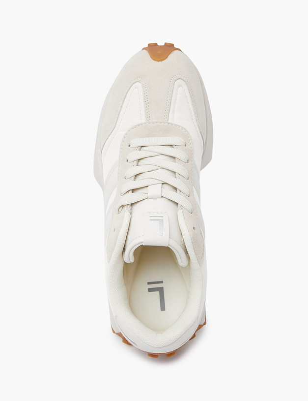 Молочные женские кроссовки MASCOTTE 64-320421-0201 | ракурс 6