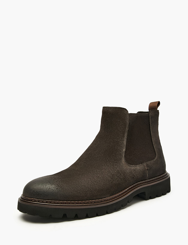 Серые мужские челси MASCOTTE 175-525521-3220M | ракурс 4 Серые мужские челси MASCOTTE 175-525521-3220M | ракурс 4