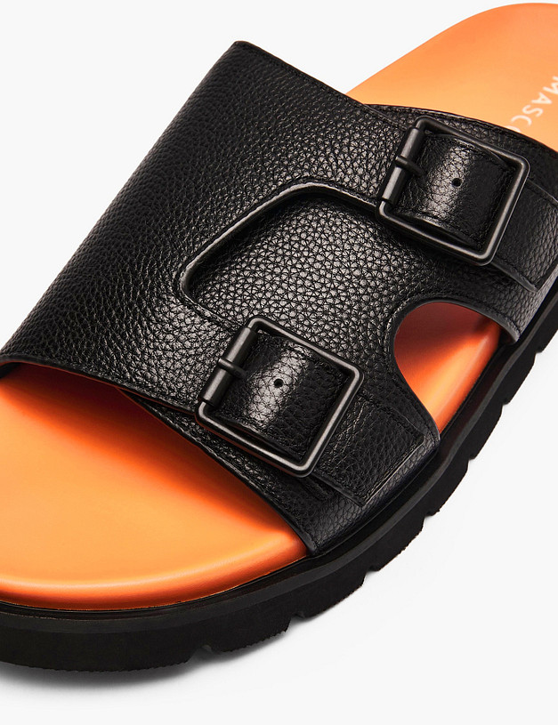 Черные мужские сабо MASCOTTE 142-612961-0102 | ракурс 6