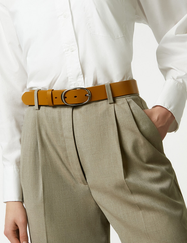 Желтый женский ремень MASCOTTE 701-2108-618 | ракурс 1