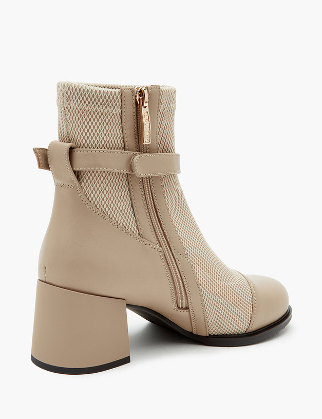 Бежевые женские ботильоны с ремешком MASCOTTE 233-310321-0108 | ракурс 3