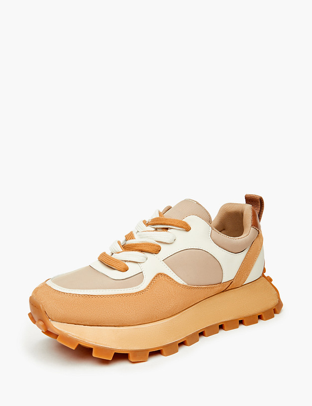 Рыжие женские кроссовки MASCOTTE 234-324221-0613 | ракурс 3