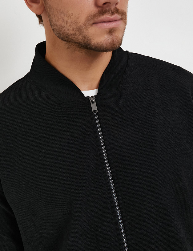 Черный мужской бомбер MASCOTTE 888-5209-2402 | ракурс 5