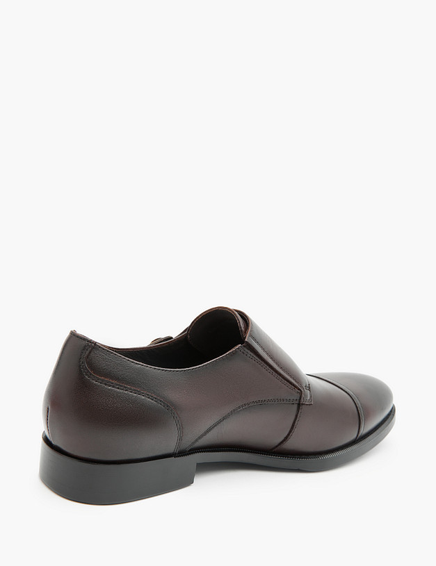 Коричневые кожаные мужские монки MASCOTTE 128-310719-0109 | ракурс 4