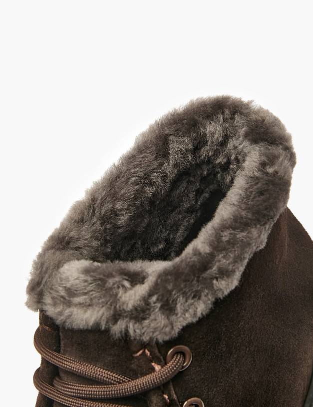 Коричневые женские зимние ботинки MASCOTTE 22-5280133-4681M | ракурс 6