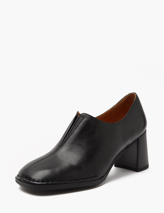 Черные женские полуботинки на каблуке MASCOTTE 234-410111-0502 | ракурс 4 Черные женские полуботинки на каблуке MASCOTTE 234-410111-0502 | ракурс 4