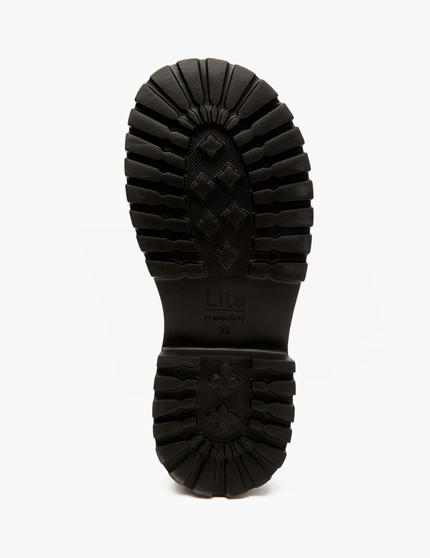 Черные кожаные женские дерби MASCOTTE 58-412111-0102 | ракурс 5