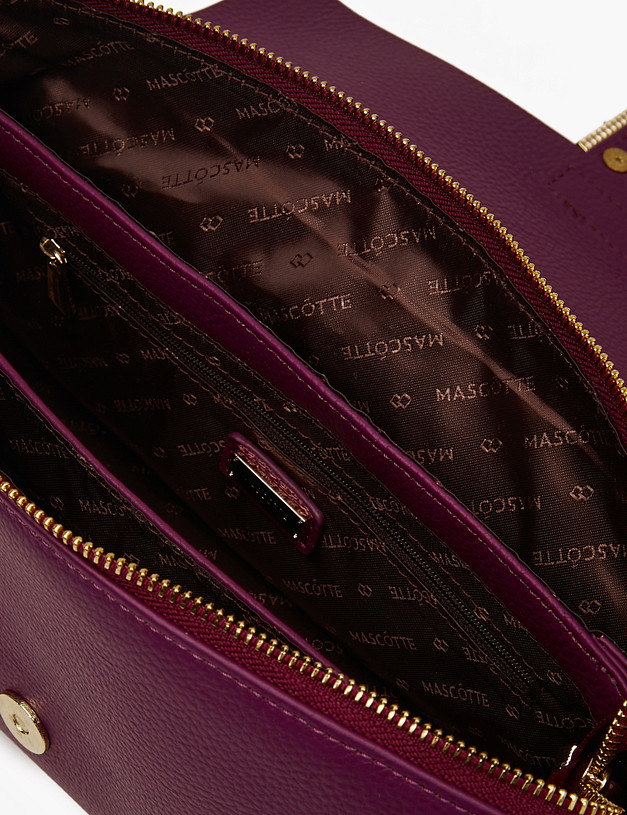 Фиолетовая кожаная женская сумка MASCOTTE 660-3212-107 | ракурс 5