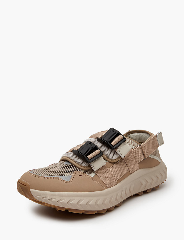 Бежевые мужские летние кроссовки MASCOTTE 181-410423-0201 | ракурс 3