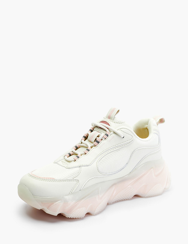 Бежевые женские кроссовки MASCOTTE 189-210821-0208 | ракурс 2