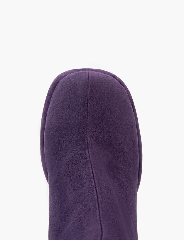 Темно-фиолетовые женские ботильоны из велюра MASCOTTE 126-320321-0607 | ракурс 5