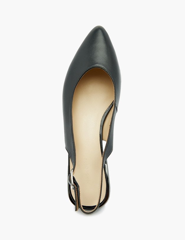 Черные кожаные женские босоножки MASCOTTE 102-310211-0502 | ракурс 4