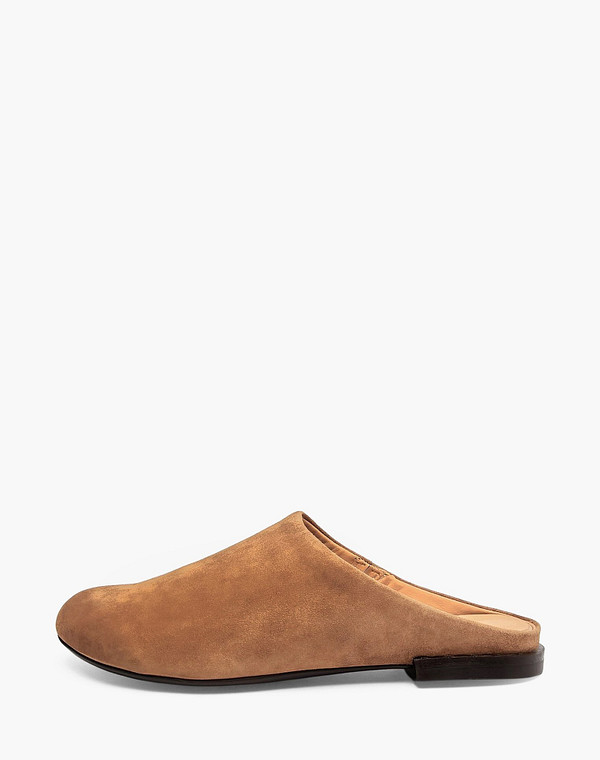 22-6100911-4698M Туфли летние женские велюр/нат.кожа св.коричн, Mascotte