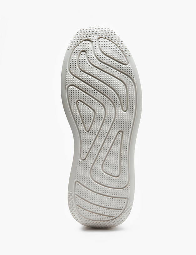 Белые женские кеды с пушистыми шнурками MASCOTTE 156-410921-0601 | ракурс 7