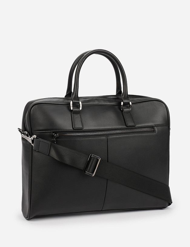Черный мужской портфель MASCOTTE 602-1206-102 | ракурс 3