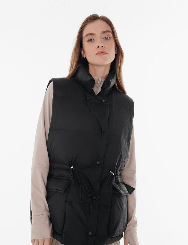 Черный женский жилет MASCOTTE 234-3170-2402 | ракурс 2