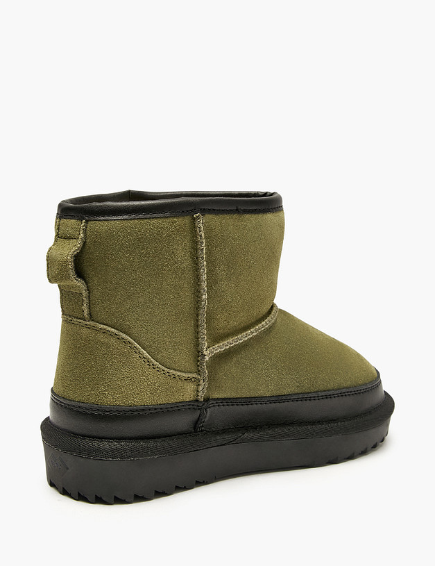 Зеленые детские угги MASCOTTE 98-520851-0204 | ракурс 4
