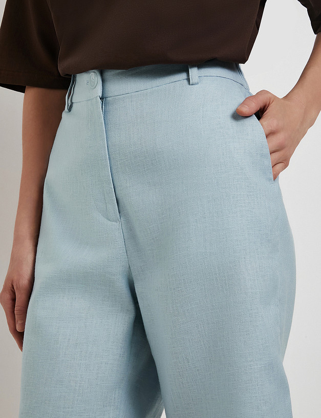 Голубые женские шорты MASCOTTE 835-6103-2711 | ракурс 4