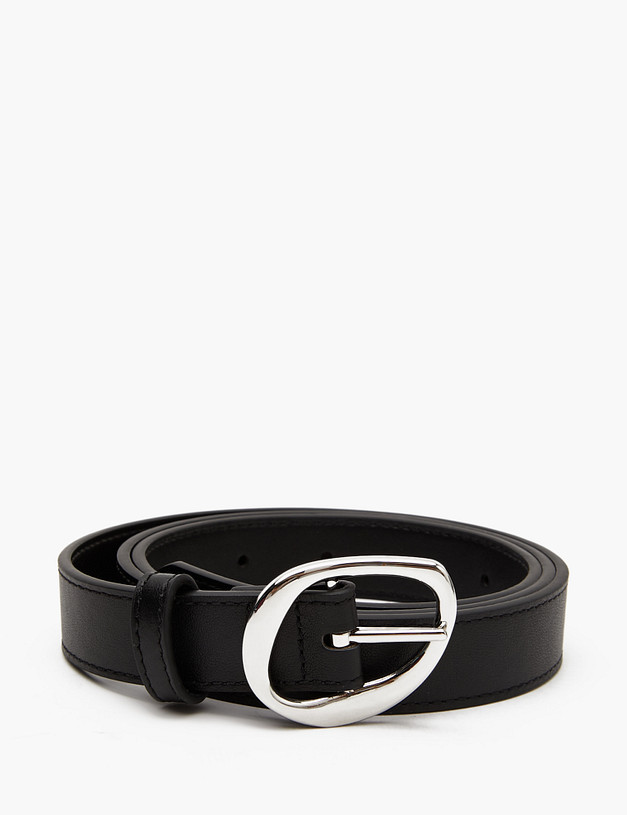 Черный женский ремень MASCOTTE 703-4101-102 | ракурс 2